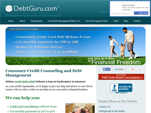 Screenshot of Debt Guru