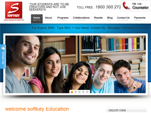 Screenshot of Distance Education