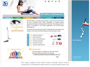 Screenshot of Website Design Hyderabad