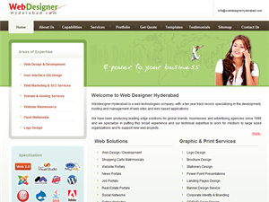 Screenshot of Web Designing Services