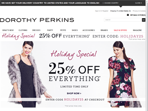 Screenshot of Dresses by Dorothy Perkins