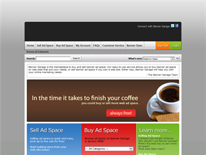 Screenshot of Website Advertising