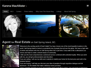 Screenshot of Saltspring Real Estate