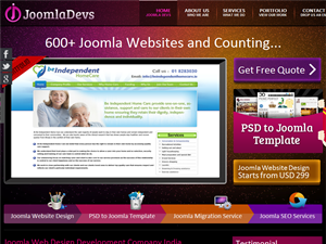 Screenshot of Joomla Web Development