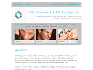 Screenshot of Eating Disorder And Addiction Specialist