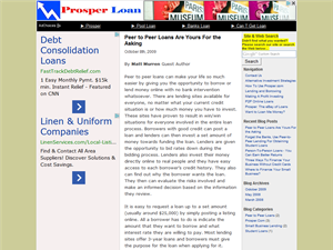 Screenshot of Prosper Loan