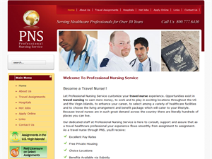 Screenshot of Travel Nursing