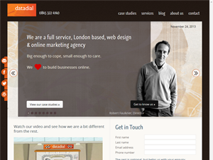 Screenshot of Web Design London