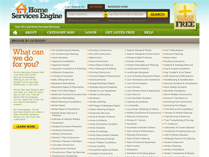 Screenshot of Home Service Engine-Your Local US Business Directory