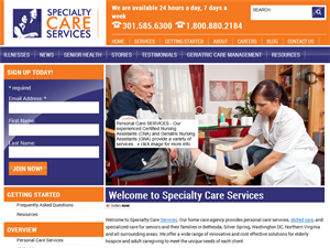 Screenshot of Elderly Care Services