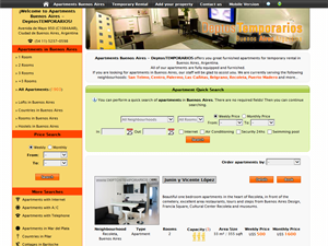 Screenshot of Argentina Apartments