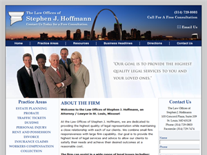 Screenshot of The Law Offices of Stephen J. Hoffmann