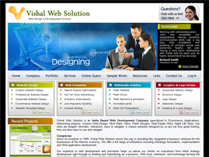 Screenshot of Website Design, Development, SEO Services in India