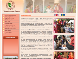 Screenshot of Volunteer Work in India