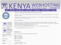 Screenshot of Webhosting in Kenya