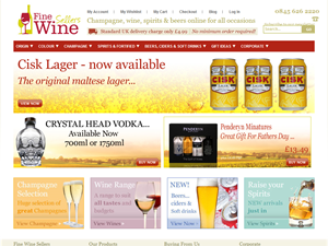 Screenshot of Buy Wine Online