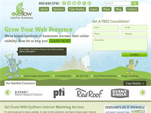 Screenshot of Eyeflow Internet Marketing