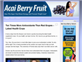 Screenshot of Acai Berry Benefits