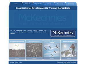 Screenshot of Mckechnies Management Consultants