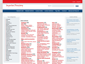 Screenshot of Impulses Directory