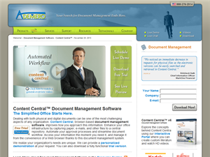 Screenshot of Electronic Document Management Software