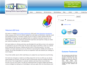 Screenshot of Search Engine Optimization  & Website Maintenance