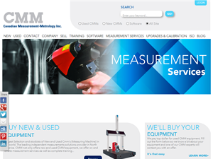 Screenshot of Canadian Measurement Metrology CMM