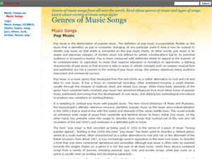 Screenshot of Genres of World Music