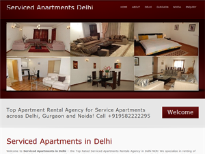 Screenshot of Studio Apartments Delhi