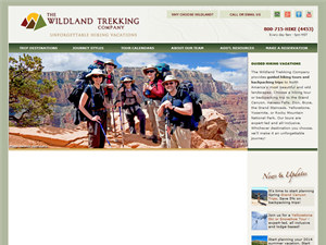 Screenshot of The Wildland Trekking Company