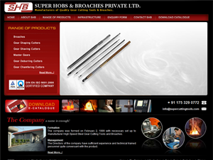 Screenshot of Broaches Manufacturer