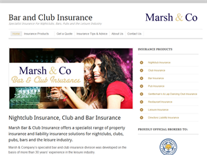 Screenshot of Leisure Insurance