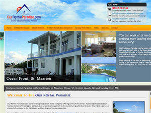 Screenshot of Caribbean Vacation Rentals