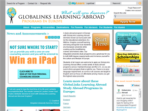 Screenshot of International Study Abroad