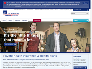 Screenshot of International Health Insurance