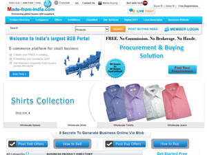 Screenshot of B2B Marketplace India