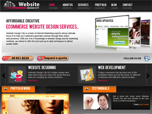 Screenshot of Web Design Auckland